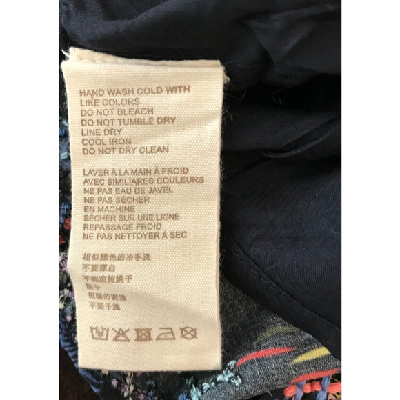 Anthropologie Let Me Be Tiered Boho Floral Print Mini Skirt—Size Medium - Picture 10 of 13